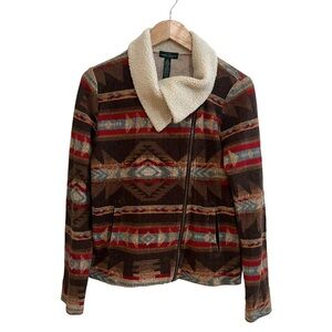 Lauren Ralph Lauren Multicolor Geometric Cowl Sweater